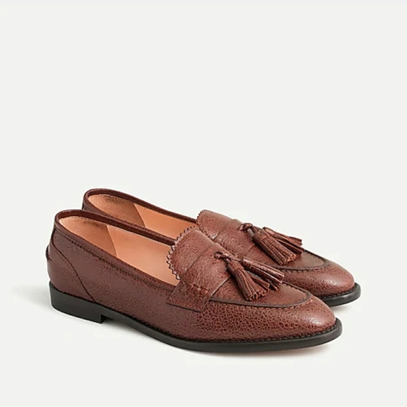 J. Crew Shoes - *SOLD* J. Crew Crackled leather Academy loafers